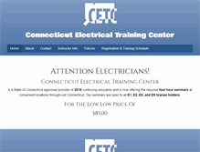 Tablet Screenshot of ctelectricaltrainingcenter.com